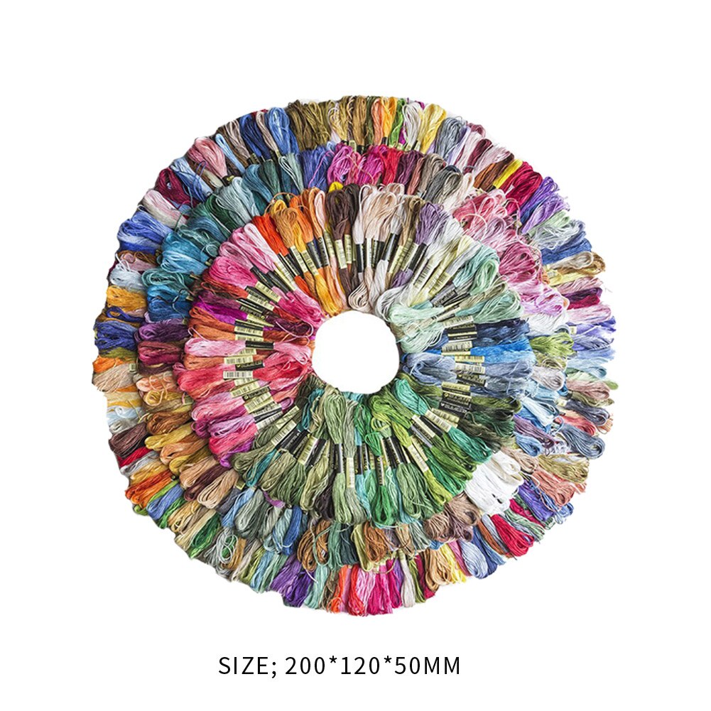 447 Pieces Cross Stitch Threads All Different Color Embroidery Thread Skeins Craft Dofferent Color Thread 7.8 meters