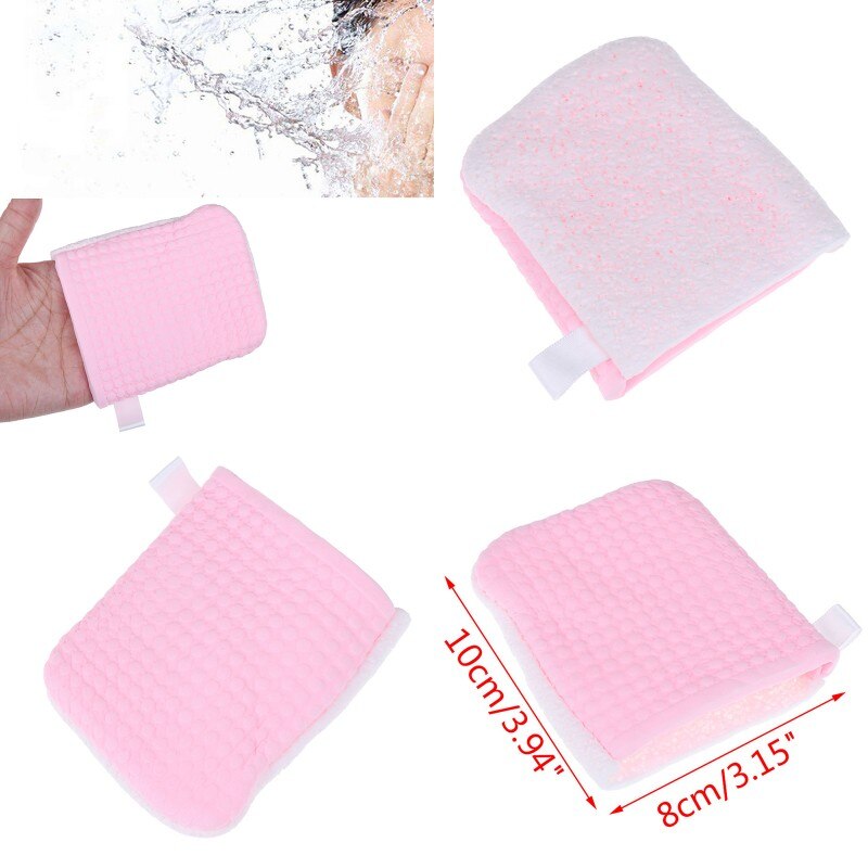 Guante de limpieza removedor de maquillaje, paño Facial reutilizable de microfibra, toalla para el cuidado de belleza Facial, toalla 8*10cm