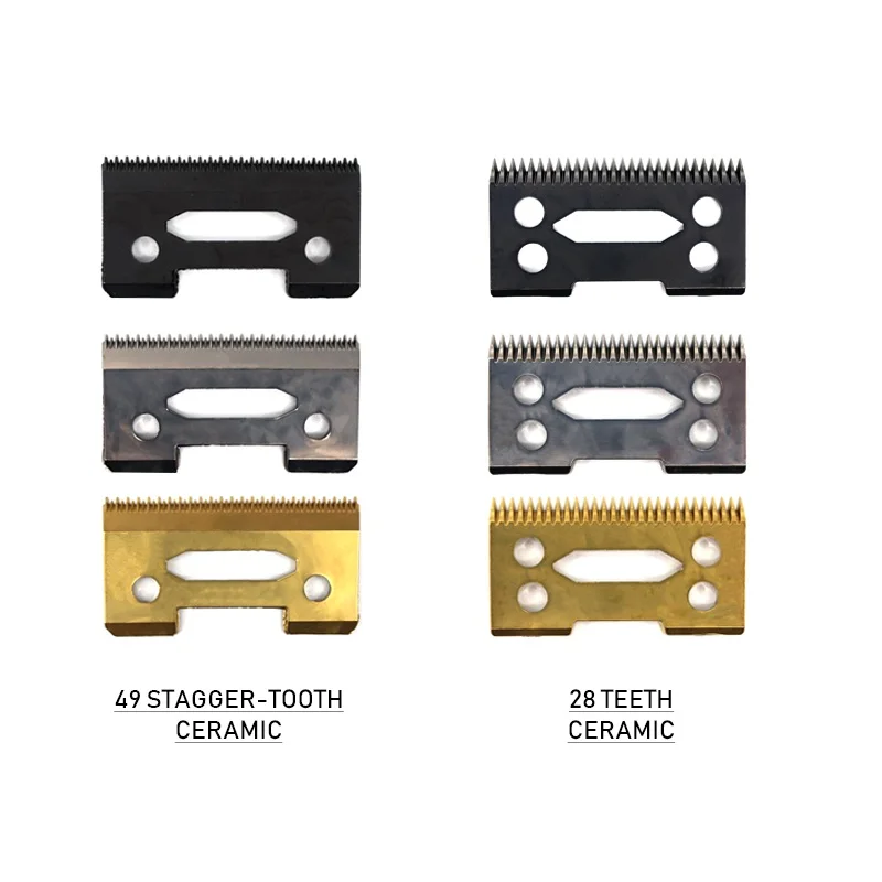 Cuchillas de cerámica móviles de repuesto para cortadores de cabezal de corte WAHL 5 Star Series Stagger y dientes estándar