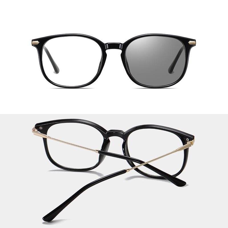 Banmar fotochromatische anti-blauw licht bril heren vierkante metalen leesbril montuur merk computer gaming bril dames uv