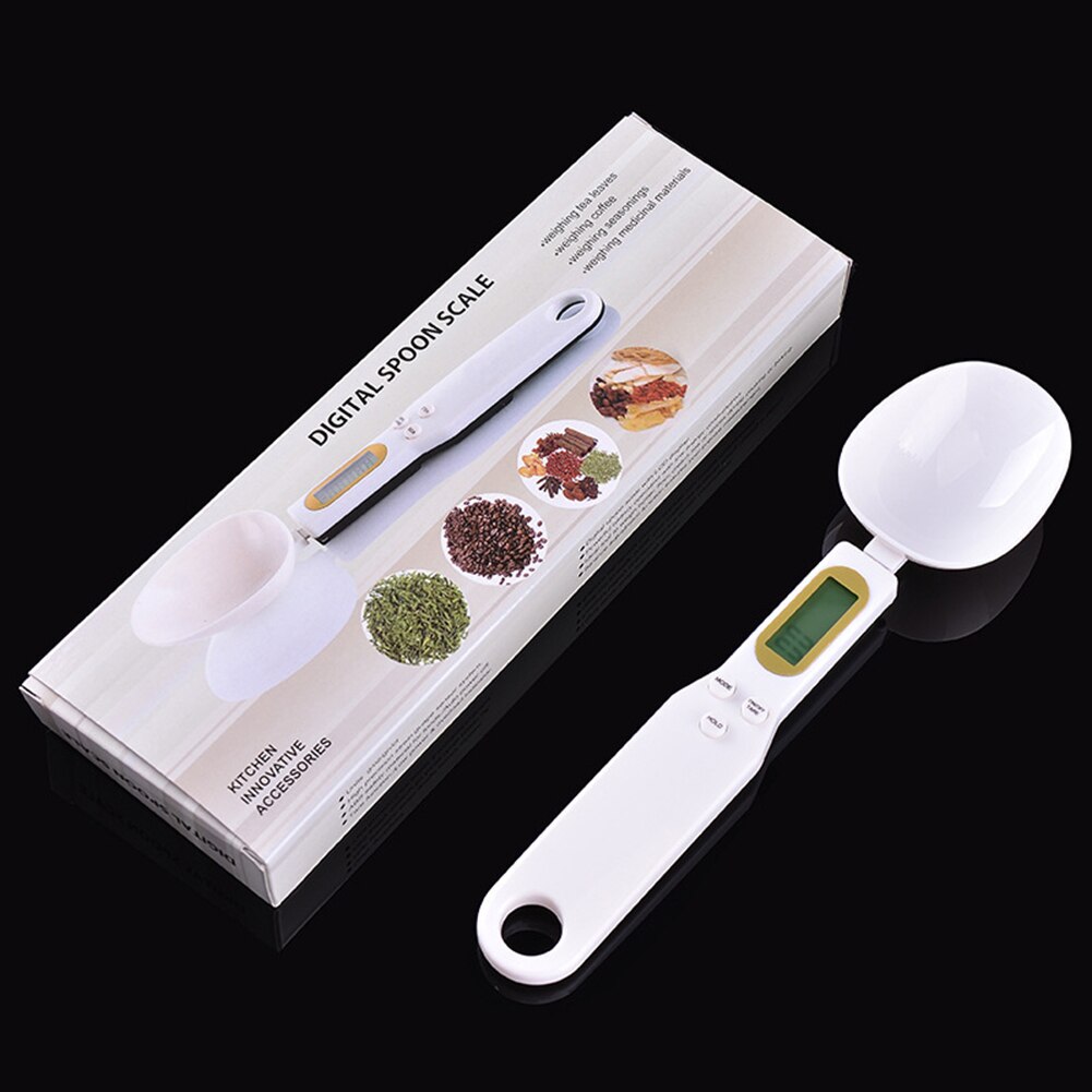 300g/0.1g LCD Display Measuring Spoon Digital Scale Gram Electronic Spoon Weight Volume Food Scale Kitchen Gadget