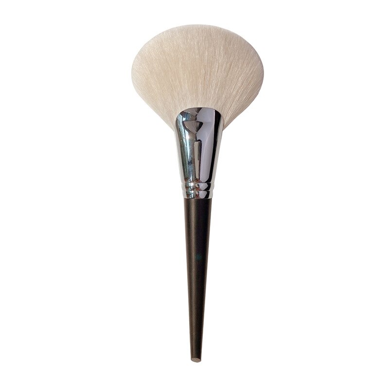 European Vintage Makeup Brushes Natural Ebony Handle Goat Hair Powder Foundation Blush Brush Beauty Cosmetic Tools: A