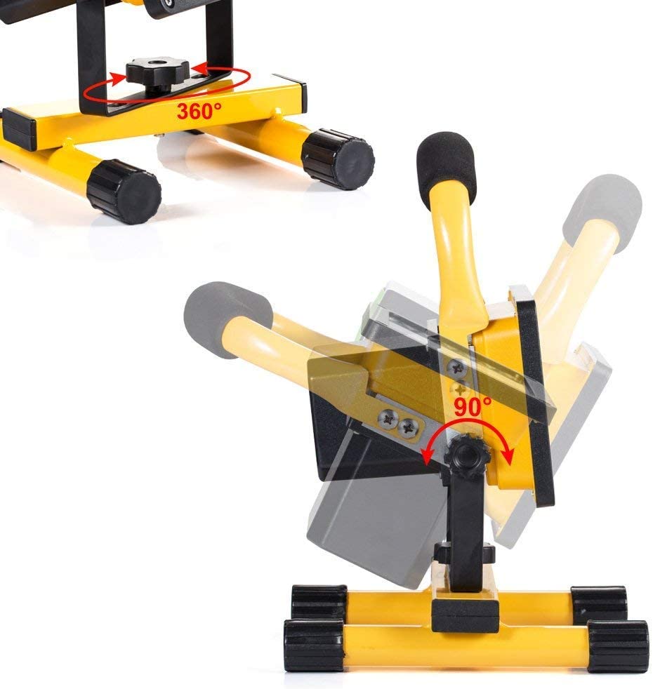 100W 24LED Led Portable Spotlight Super Bright 20000LM Work Light Waterproof Rechargable Floodlight for Camping Fishing Sport