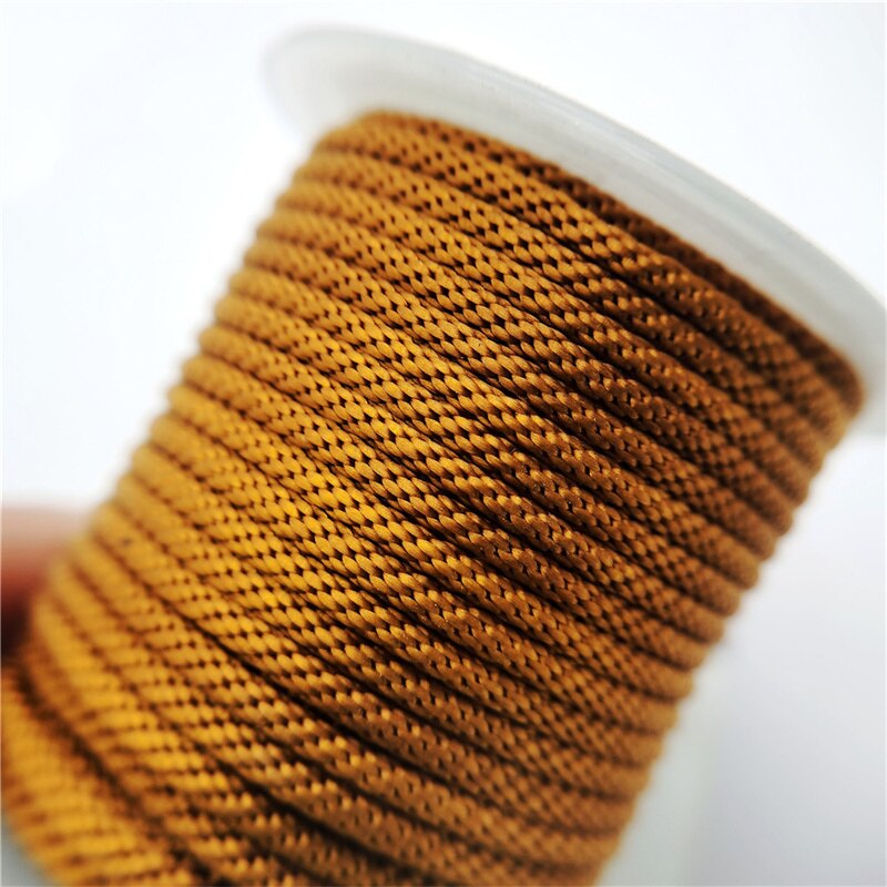 Cuerda de maíz de de 2,5mm, hilo tejido a mano para collar, pulsera, línea de joyería, bricolaje