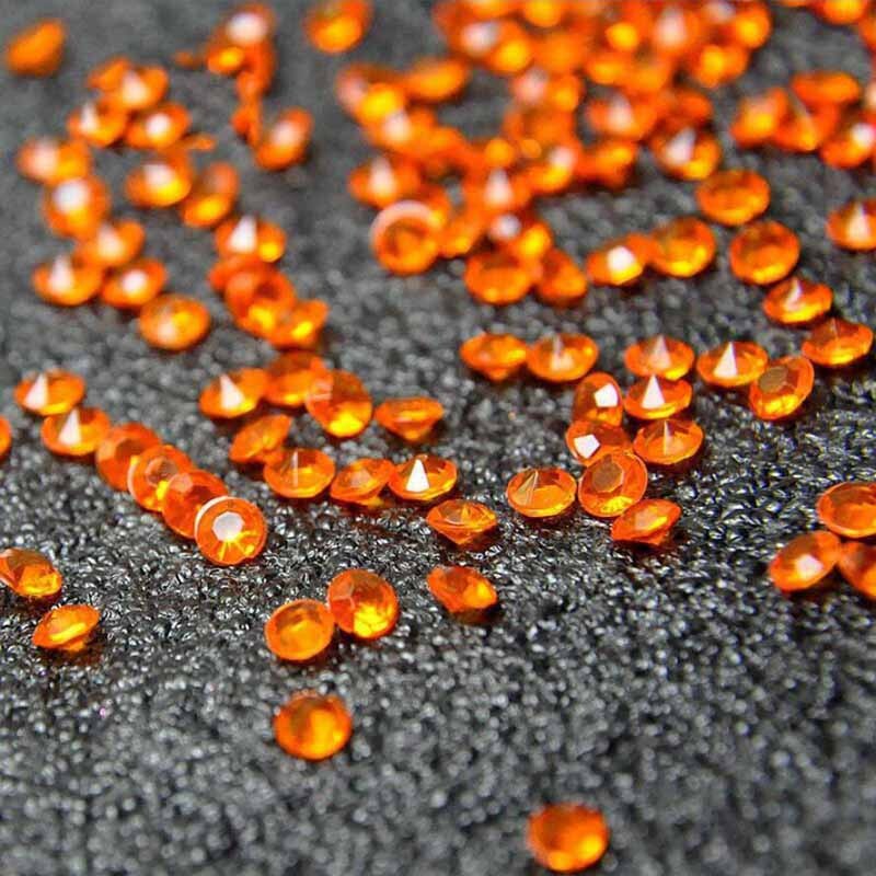 2000 stks Diamond Tabel Scatter Confetti Middelpunt wedding Bridal Shower verjaardag Anniversary bachelorette vrijgezellenfeest Decoratie: orange