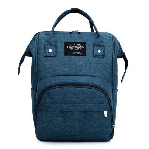 Große Kapazität Wasserdichte Reise Mutter Rucksack lässig Baby Pflege Windel Tasche stilvolle und bequem zu bedienen perfekte für Mutter: Blau
