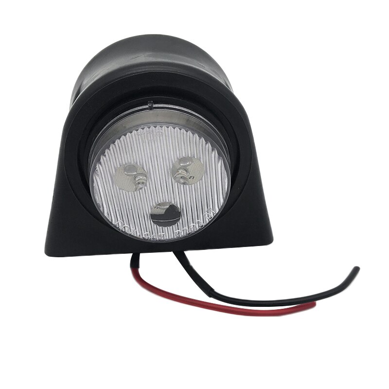 2PCs Wearproof Universal 12LED Auto Side Marker Lights Bright Flat Lamp Indicator 10-30V For Truck Trailer Lorry
