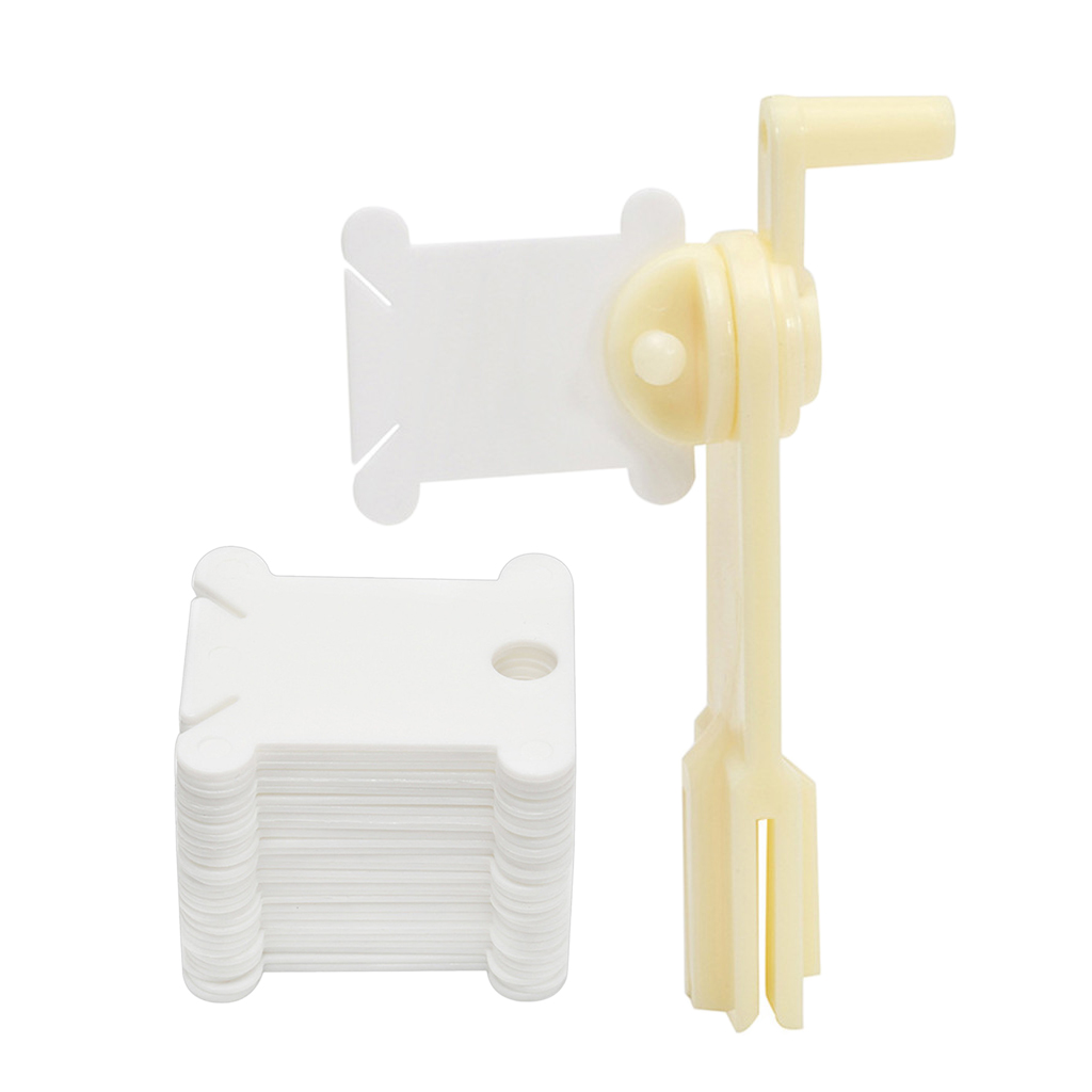 120 Cross Stitch Embroidery Bobbins Floss Holders Organiser and Winding