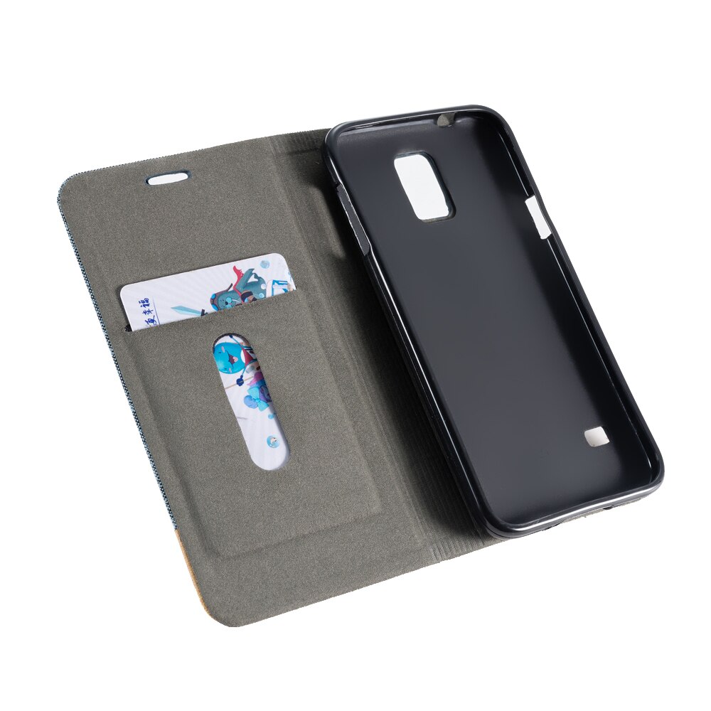 Leren telefoonhoesje voor samsung galaxy  s5 flip book case voor samsung galaxy  s5 mini business case zachte tpu siliconen achterkant