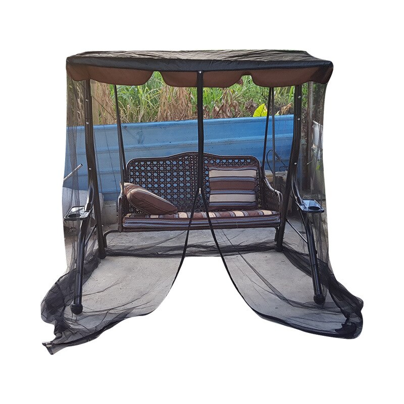 Camping Mesh Net Mosquito Outdoor Swing Chair Mesh Net Water Resistant Patio Seater Mesh Canopy Cover