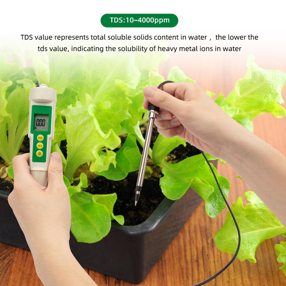 3 in 1 Soil EC/TDS/CF Tester Probe For All Soil Gardening Plants Farming