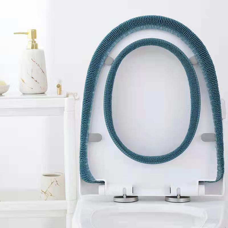 Toilet Seat Cover Mat Universele Wc Pad Zachte Warme Toiletbril Kussen Dikker Wasbare Badkamer Wc Deksel Accessoires