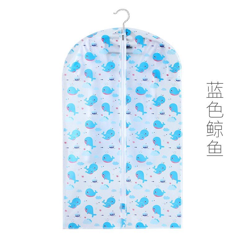 Garment Cover Bag, Translucent PEVA Clothes Covers Dustproof Organizer Storage Protector Eco-Friendly Material Suit Covers: Light Green / XL 60X130cm