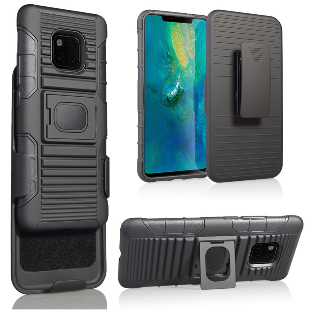 Für Huawei Mate 20 Pro Heavy Duty Rüstung Fall Stoßfest Magnetische Ring Stand Gürtel Clip Swivel Holster Abdeckung Für Huawei mate 20Pro