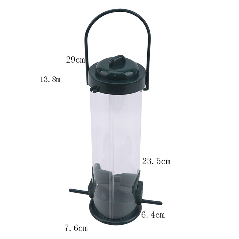 Bird Feeder Outdoor Feeding Portable Wild Birds Plastic Supplies Products Park Garden Tree Container