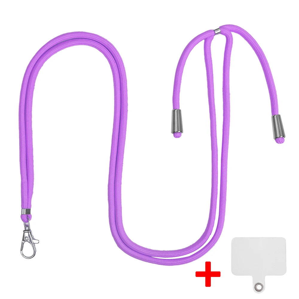 Smycz do telefonu komórkowego Regulowany pasek na szyję do noszenia wokół dłoni z przezroczystą zakładką do większości etui na telefony z pełnym pokryciem: Piano Black