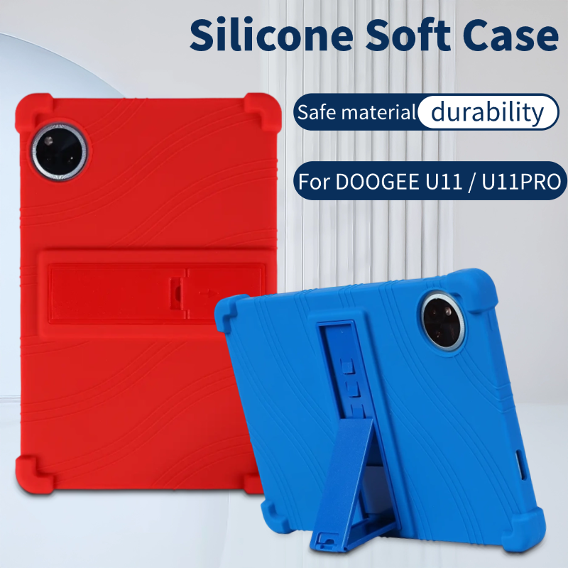 Für DOOGEE U11Profi Hülle 11 Zoll weiche Silikon tragbare Tablette-Hülle DOOGEE U11 mit Ständer stoßfest
