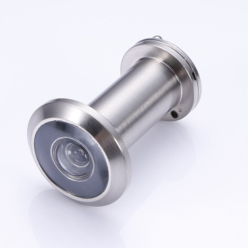 Olho mágico para porta de segurança, ângulo de visão amplo 200 graus, ajustável, ferramenta de hardware: Silver