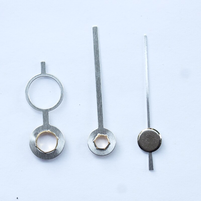 S As Korte Klok Handen 8802 # Zilver (gewoon handen) metalen Aluminium DIY Hands Quartz Klok Accessoire DIY Klok kits