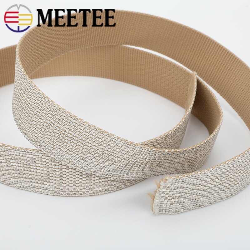 Meetee 4M 25/30/40Mm Nylon Jacquard Singels Rugzak Band Huisdier Kraag Tape Riem Diy Zak kledingstuk Band Naaien Kant Lint Accessoires