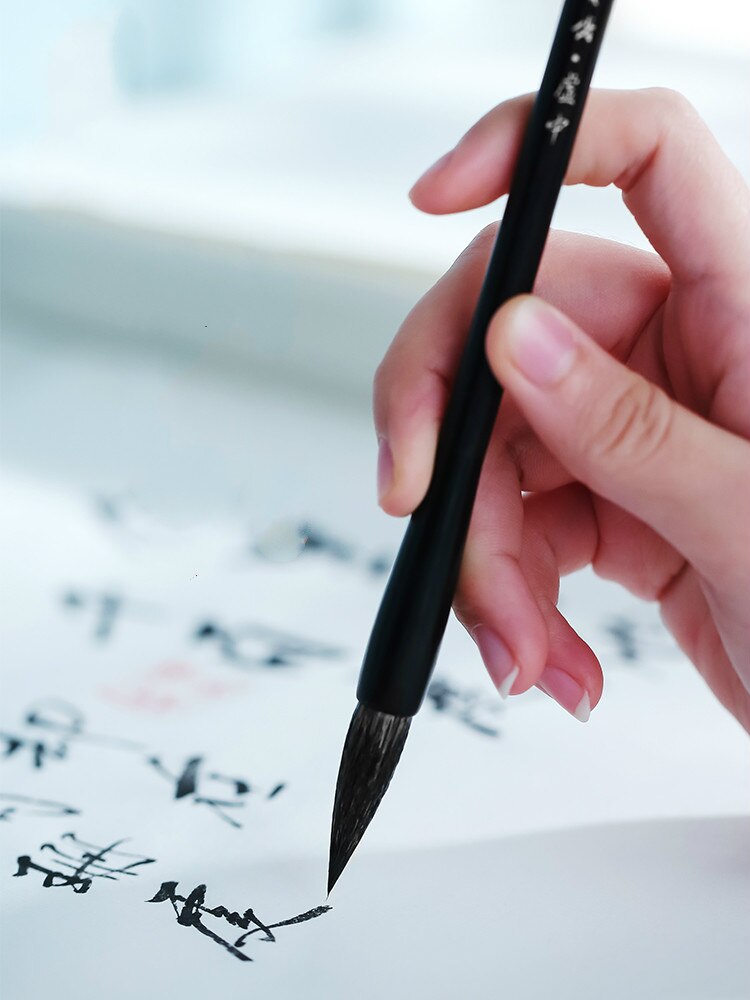 Flere hår kinesisk maleri skrift pensel medium almindeligt script for studerende kalligrafi håndskrift praksis håndværk levering