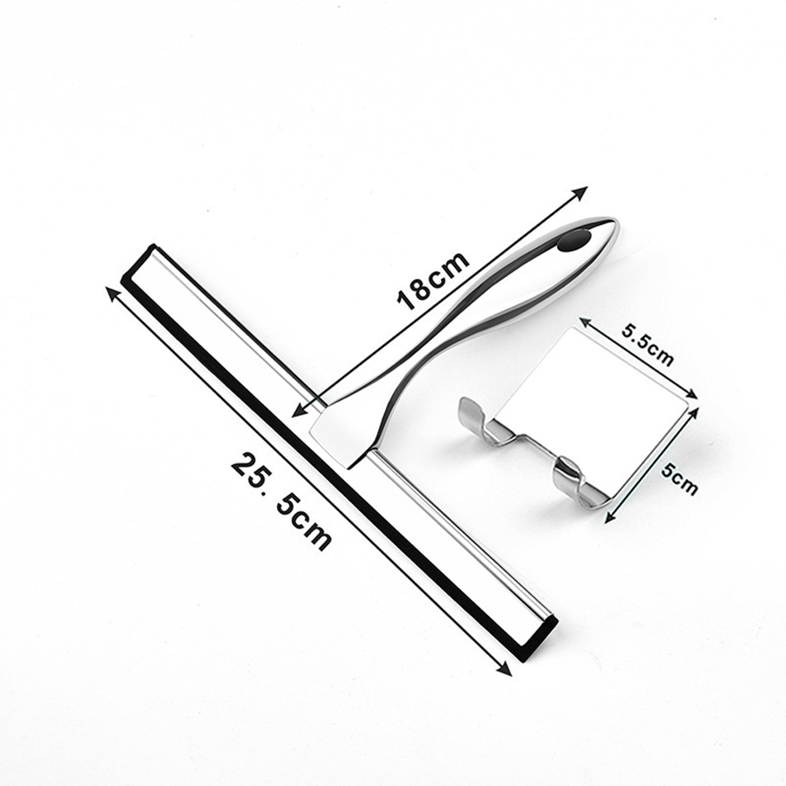 25–45 cm Wischer, Badezimmer-Fensterwischer, professioneller Fensterabzieher mit Gummilippe für Badezimmer, Dusche, Zuhause, Auto, Glasreinigung