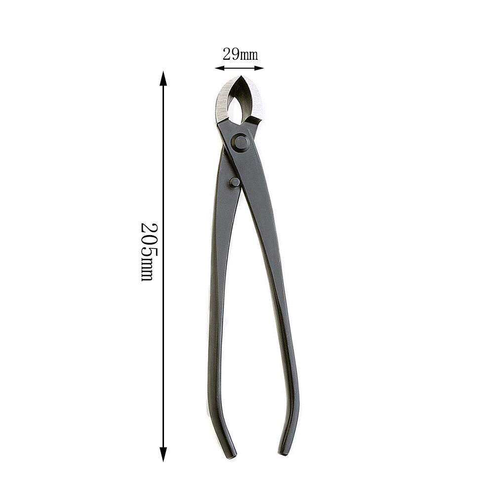 beginner grade 205 mm round edge cutter mixed function of round & straight edge Carbon Steel bonsai tools from TianBonsai