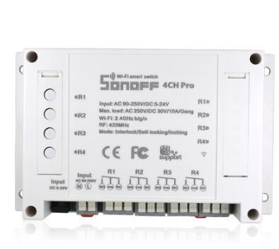 4CH Pro Wireless Multi-channel WIFI Switch For Smart House Home Automation Module Controller 433mHz Remote Control