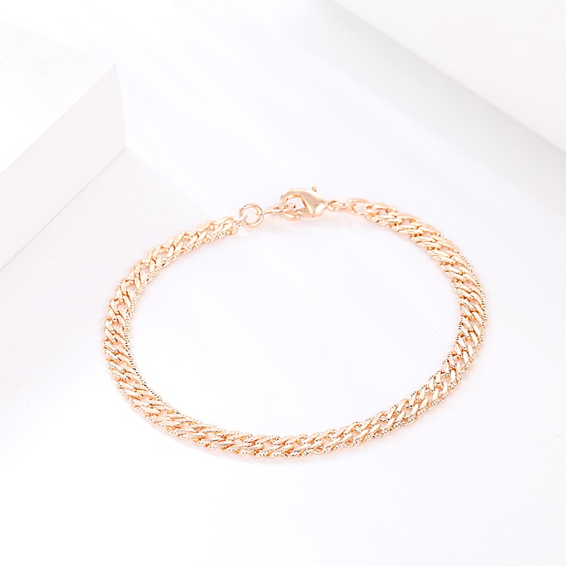 Cl -186 dames heren 585 gouden armbanden gesneden gehamerde kettingen ketting sieraden