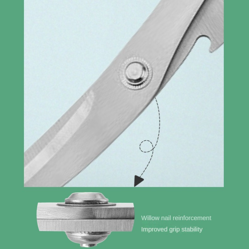 Kitchen Multifunctional Scissors BBQ Thickened Chicken Fillet Scissors Stainless Steel Serrated with Bottle Lifter Home Use