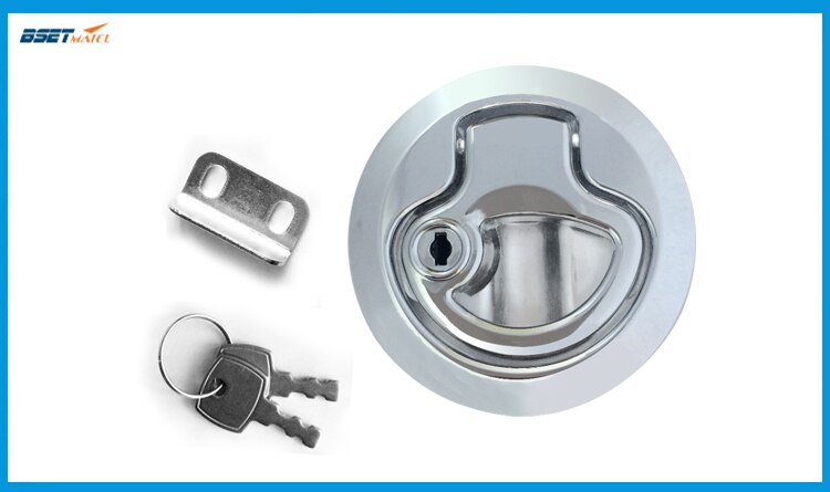 Zinc Alloy Chrome Finished Flush Latch Flush Pull Latches Slam lift handle Deck Hatch