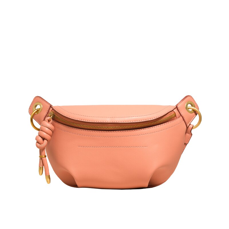 Vita delle donne di modo borsa con tracolla regolabile grande in pelle di qualità del sacchetto di crossbody Sacchetti di spalla con antiossidante catena: Arancione