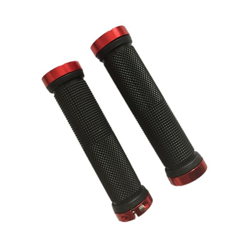 Fiets Anti-Slip Stuur Rubber Rubber Mountainbike Fiets Stuur Hand Grips Lock-Up Gouden Blauw Zwart rood Wit