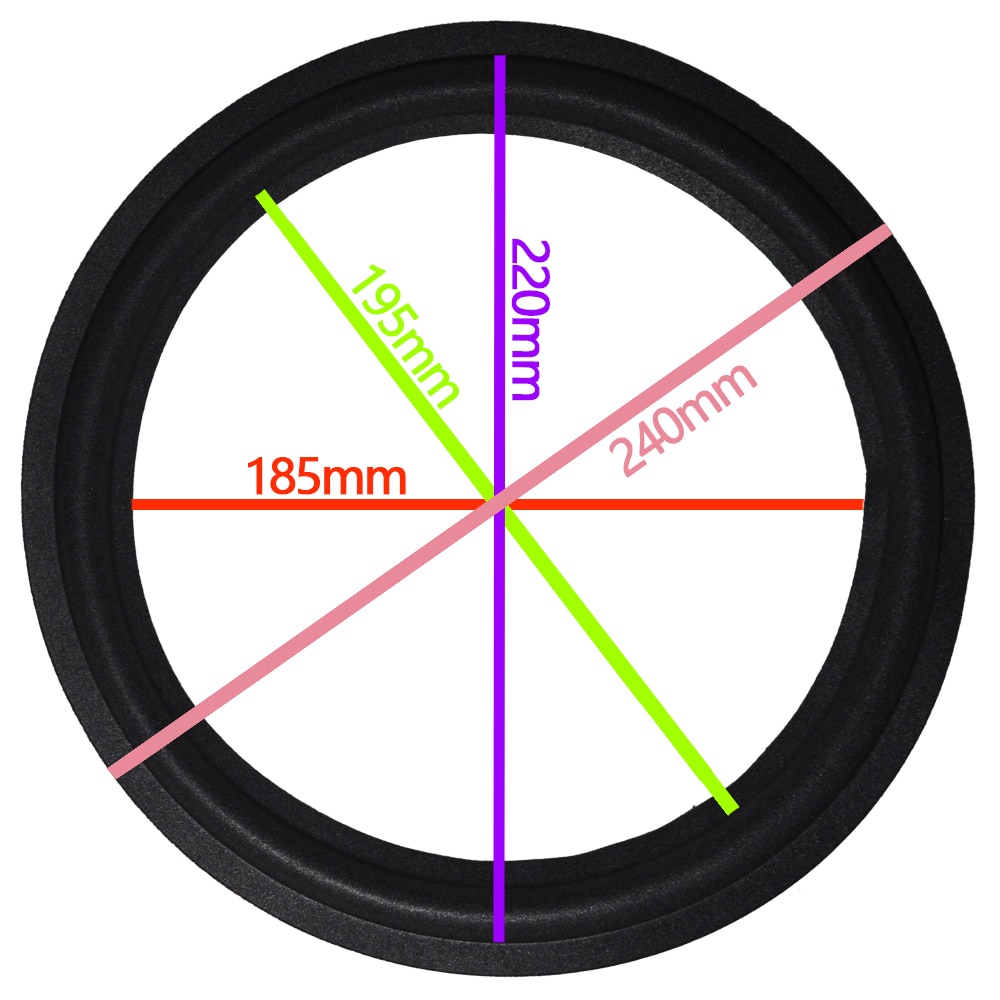 2 Stck 10 Zoll 10 ''Tieftöner/Bass Lautsprecher Reparatur Schaum umgeben (240mm/220 mm/195mm/185mm) lautsprecher Neue