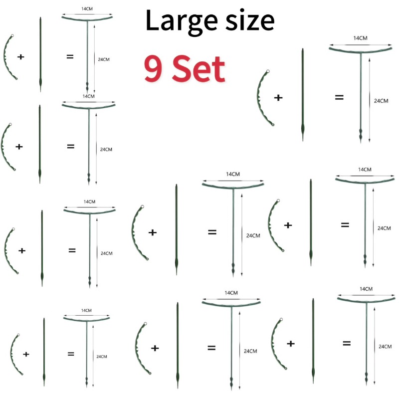 Plant Support Pile Garden Semicircle Flower Stand Cage Plant Grow Fixing Rod Vine Climbing Bracket Stake Holder Bonsai Tool: grey