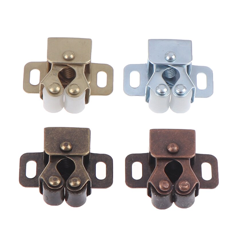 Dubbele Roller Vangst + Schroeven Kast Kast Deur Klink Sloten Hardware Tool