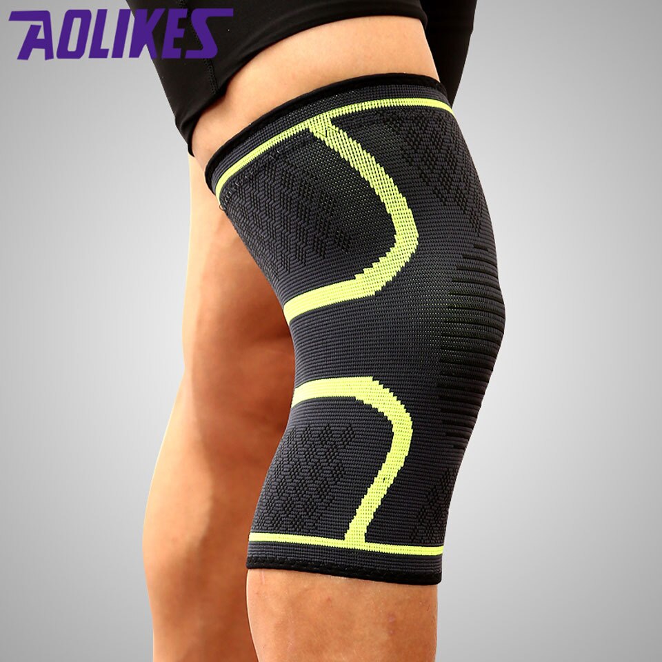 2 st knästöd knäskydd stag knäskydd gym styrkelyft knäskydd bandage remmar skydd kompression knä ärm stag: Grön / M