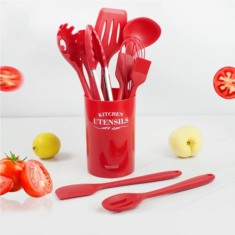 Silicone Cooking Utensils Kitchen Utensil Set Heat-Resistant Non-Stick Silicone Kitchen Utensils Cooking Tool Gadgets Sets