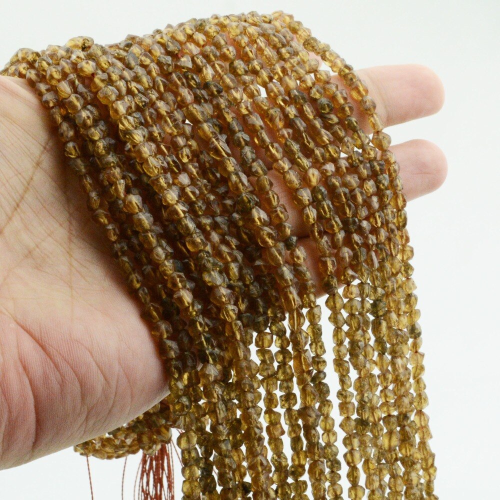 Natürliche Sauber Zirkon Kleine Faceted Nugget Perlen 4mm ~ 5mm