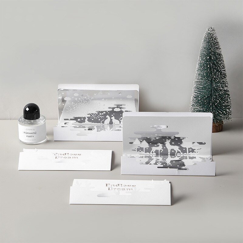 Mirror Reflection Animal Series Greeting Card Double-layer Hollow 3D Birthday Card Teacher Mother's Day Blessing