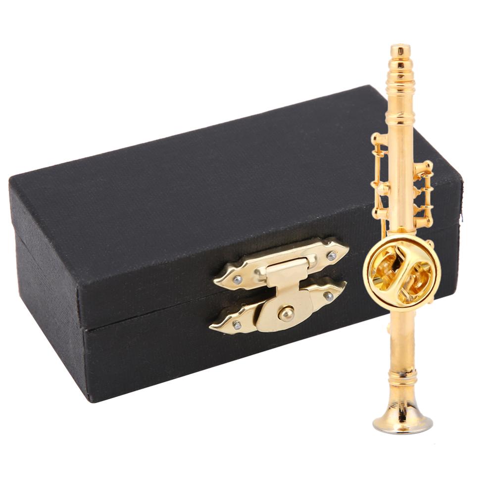 Cartoon Broche Instrument Broche Gold Plating Klarinet Broche Muziekinstrument Broche Pin Met Geschenkdoos