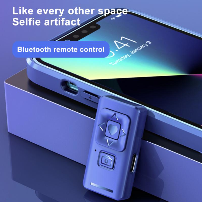 Telefono cellulare pulsante telecomando autoscatto compatibile Bluetooth controllo Wireless autoscatto interfaccia di tipo c ricarica USB