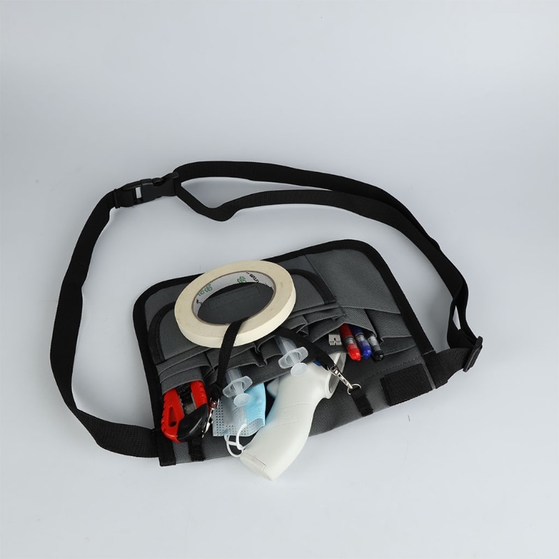Riñonera con cinturón organizador para enfermera, bolsa de cintura con 13 bolsillos, estuche para tijeras Medica, Kit de cuidado, herramienta