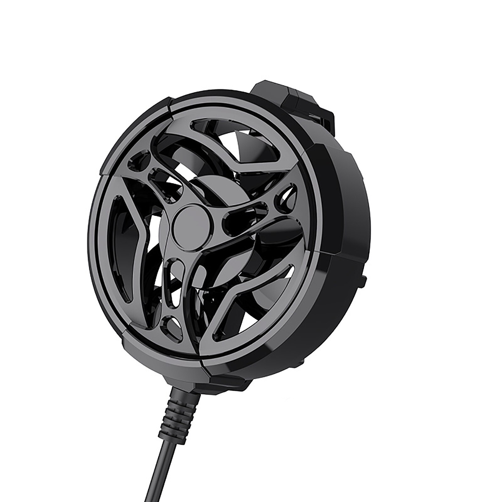 Mobiele Telefoon Cooling Cooler Fan Draagbare Radiator Voor Gaming Heatsink Led Usb 65Mm-85Mm Universele Accessoires Voor mobiele Telefoon: Black Standard