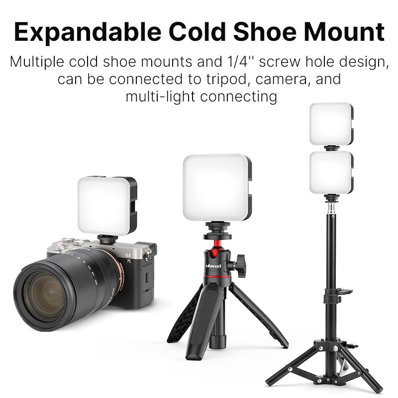 Ulanzi VL61 Mini RGB Video LED lights Camera Light Lamp For Photography Vlog Fill Light Live 2000mAh 2500K-8500K With Diffuser