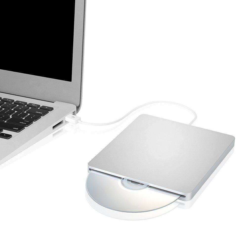 Usb 2.0 ekstern cd dvd rom rw afspiller brænder drev til macbook air pro til imac til mac win 8 bærbar notebook pc computer