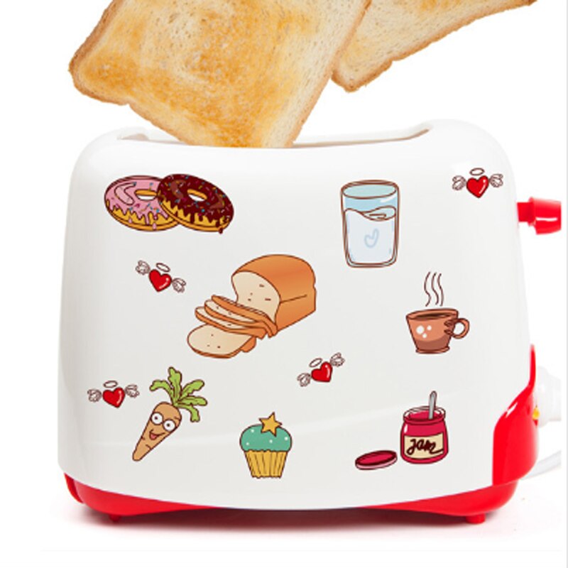 Cartoon Cabinet Stickers Removable Self Adhesive Food Fruit Art Mural Decorative Stickers Drawer Shelf Liner Home Kitchen Decor