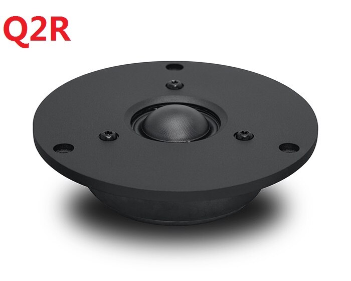 1 Pieces Original HiVi Q1R/Q2R 4&#39;&#39; Black Fabric Dome Tweeter Speaker Driver Unit Magnetism Shielded 6ohm/15W RMS D116mm: 1 Pieces Q2R