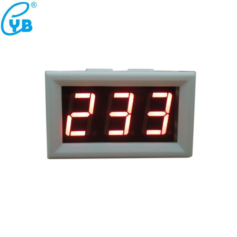 DC 0-600V Voltage Indicator 0-500V LED Digital Voltage Meter Voltmeter Panel Meter Voltmetro Black White Cover Voltage Tester