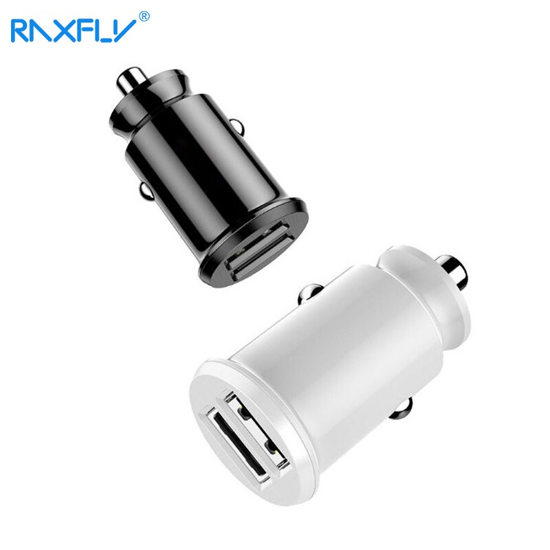 Raxfly Onzichtbare Mini Autolader 4.8A Snel Opladen Adapter Dual Usb Telefoon Oplader Sigarettenaansteker Universele Usb Car Charger